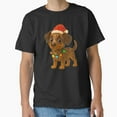 thumbnail image 1 of Christmas American Leopard Hound With A St. Nick Hat And A Scarf Dog - High Quality G18850 Unisex T-Shirt, Up to Size 5XL, 1 of 2