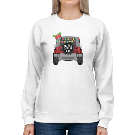 Christmas And Car Lovers  Sweatshirt Women -GoatDeals Designs, Female 5X-Large