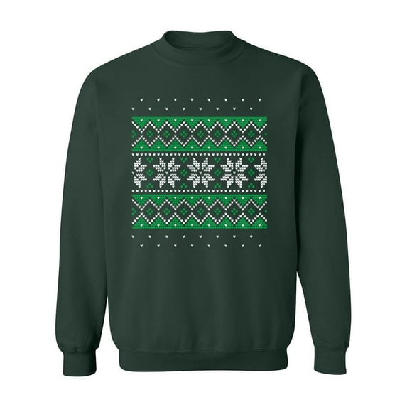Christmas And New Year Pattern Sweatshirt Men -Image by Shutterstock, Male Small