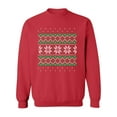 thumbnail image 1 of Christmas And New Year Pattern Sweatshirt Men -Image by Shutterstock, Male x-Large, 1 of 4