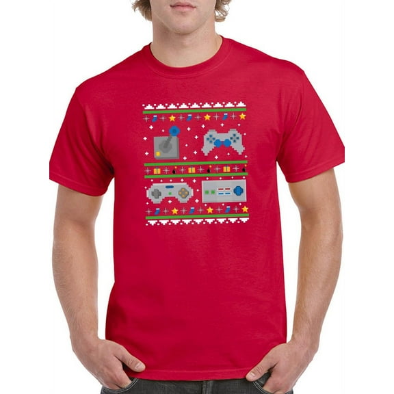 Christmas And Videogames Men T-Shirt, Male Small
