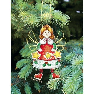 Christmas Holiday Angels Ornaments Janlynn Cross Stitch Kit