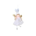 thumbnail image 1 of Christmas Angel Decoration Plush Angel Doll Hanging Ornament with Star Print and Gold Wings Soft Fabric Decorative Figurine for Home Holiday Display, 1 of 3