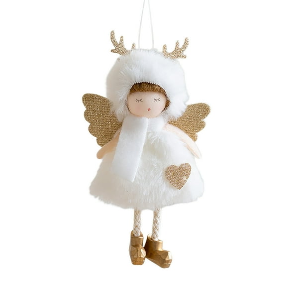 Christmas Angel Doll Decoration - Plush Hanging Ornaments for Xmas Tree, Thanksgiving & Birthday Fairy Gift, Home Party Decor, and Toys for Kids