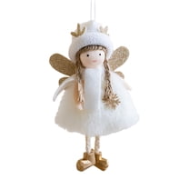 Christmas Angel Doll Decoration - Plush Hanging Ornaments for Xmas Tree, Thanksgiving & Birthday Fairy Gift, Home Party Decor, and Toys for Kids