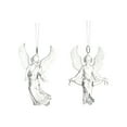 thumbnail image 1 of Christmas Angel Ornaments Crystal Clear Angel Ornaments, Hanging Angels Tree Ornaments, Art Prayer Guardian Holiday Decor Clear Angel Figurine for Xmas Season Decor 4Pcs, 1 of 6