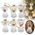 Christmas Angel Ornaments Set, Crystal Ornaments For Christmas Tree ...