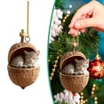 thumbnail image 1 of Christmas Animal Hanging Ornament,3.14" Small Unique Xmas Tree Hanging Decoration,Woodland Animal Pendant,Animal Lover Gift Home Festival Cozy Theme Party Winter Indoor Outside,1Pc, 1 of 2