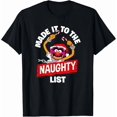 thumbnail image 1 of Christmas Animal Made The Naughty List Funny Humor Tee Unisex T-Shirt, up to Size 5XL, 1 of 2