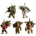 thumbnail image 1 of Christmas Animal Ornament, Myth Meets Holiday Magic, Funny Sasquatch Christmas Decor for Tree, Lifelike Wildlifes Collect, Forest Animal Lovers Gift, 1 of 7
