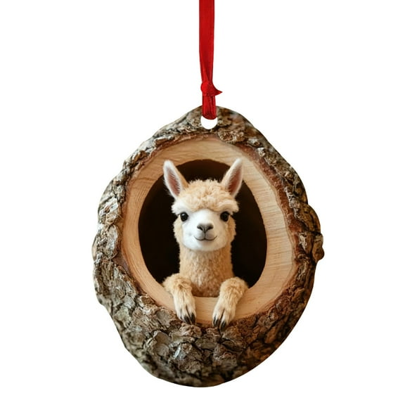 Christmas Animal Ornaments for Christmas Tree, 2D Ornaments Forest Animals Little Animals Acrylic Hanging Decoration Gift for Animal Lovers