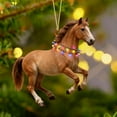 thumbnail image 1 of Christmas Animals Acrylic Hanging Ornament, Double-Sided Acrylic Ornament, Christmas Gifts For Family, Family Xmas Tree Decorations (1PC, Horse), 1 of 7
