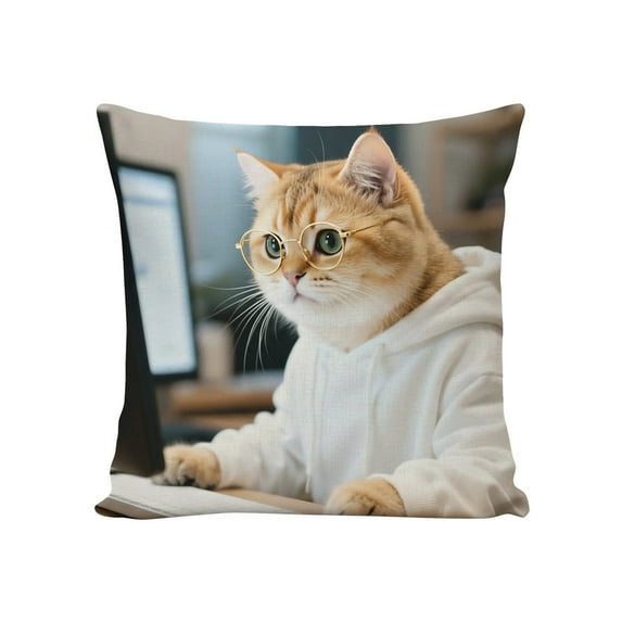 Christmas Animals Pillow Covers 18x18, Gifts for Animals Lovers, Merry Christmas Winter Animals Holiday Decorative Throw Pillow Covers for Couch Sofa Bedroom Living Room Home P