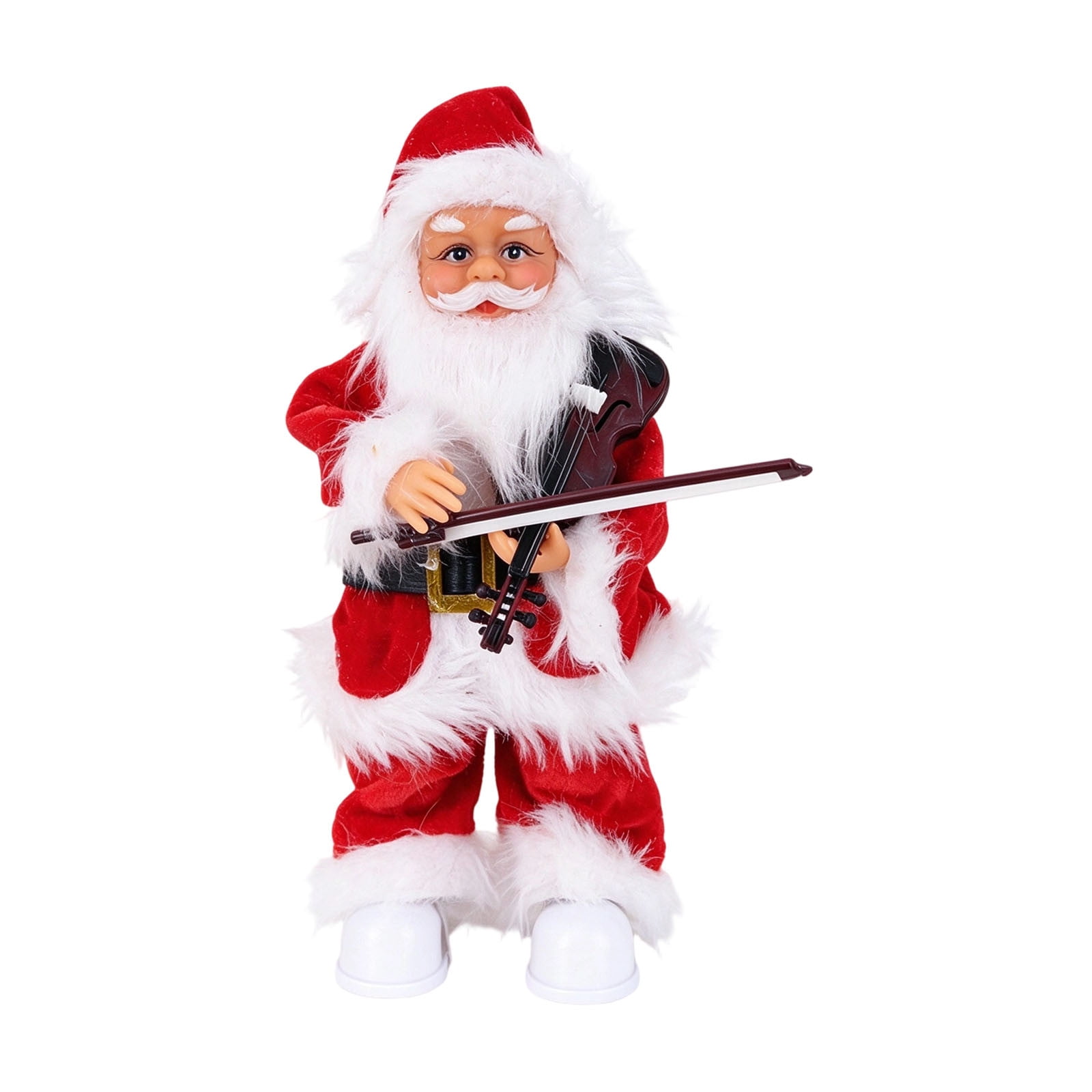 Christmas Animated Musical Santa Figurine With Violin Battery Operated ...