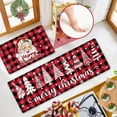 thumbnail image 1 of Christmas Anti Fatigue Kitchen Rugs and Mats Set of 2, Red and Black Buffalo Plaid Kitchen Floor Mats Cushioned Non Slip Washable, Christmas Tree Kitchen Mat Santa Claus Xmas Decor, 1 of 6