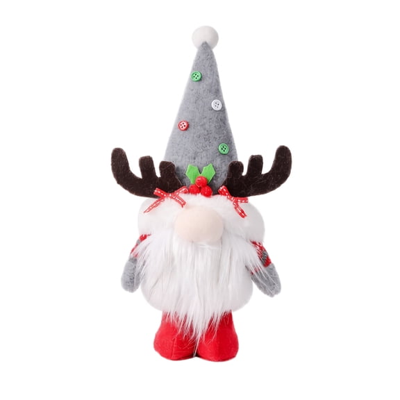 Christmas Antler Elf Stuffed Animals Plushies, Soft Cuddly Elf Stuffed Animal for Boys Girls, Huggable Plush Pillows Dolls for Christmas Gifts, 13*6.3 In Plush Toy for Christmas Decorations