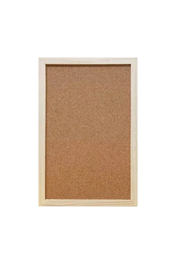 Cork Board Hanging Photo Display Board Message Board Punch Free Notice Board For Office And Home Brown