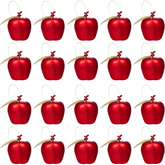 Christmas Ornament Xmas,24Pcs Tree Hanging Red Pendant Simulation Hanging Pendant for Party Holida