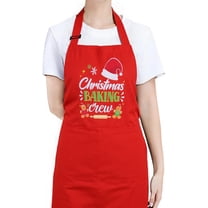 Christmas Apron for Women with 2 Pockets, Adjustable Cooking Apron for Kitchen, Gardening, Salon for Mom Wife Sister