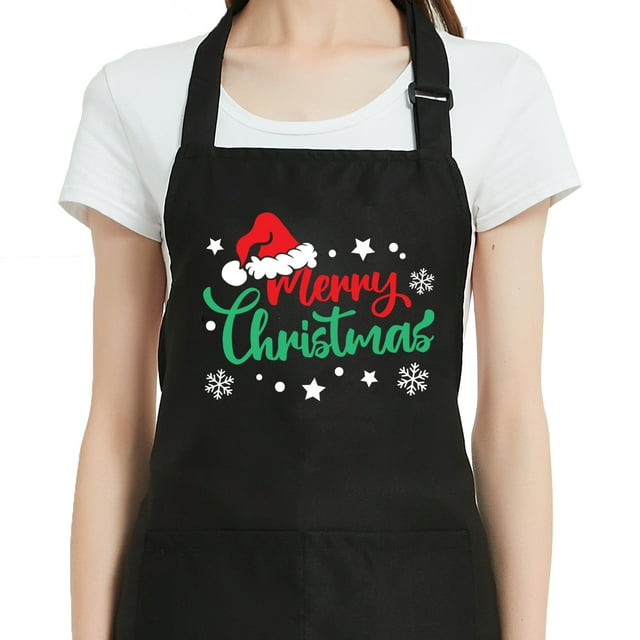 Christmas Apron for Women with Pockets, Aprons for Women Cute