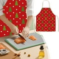 thumbnail image 1 of Christmas Aprons Adjustable Cooking Aprons Holiday Aprons for Women Christmas Kitchen Home Cooking Baking, 1 of 8