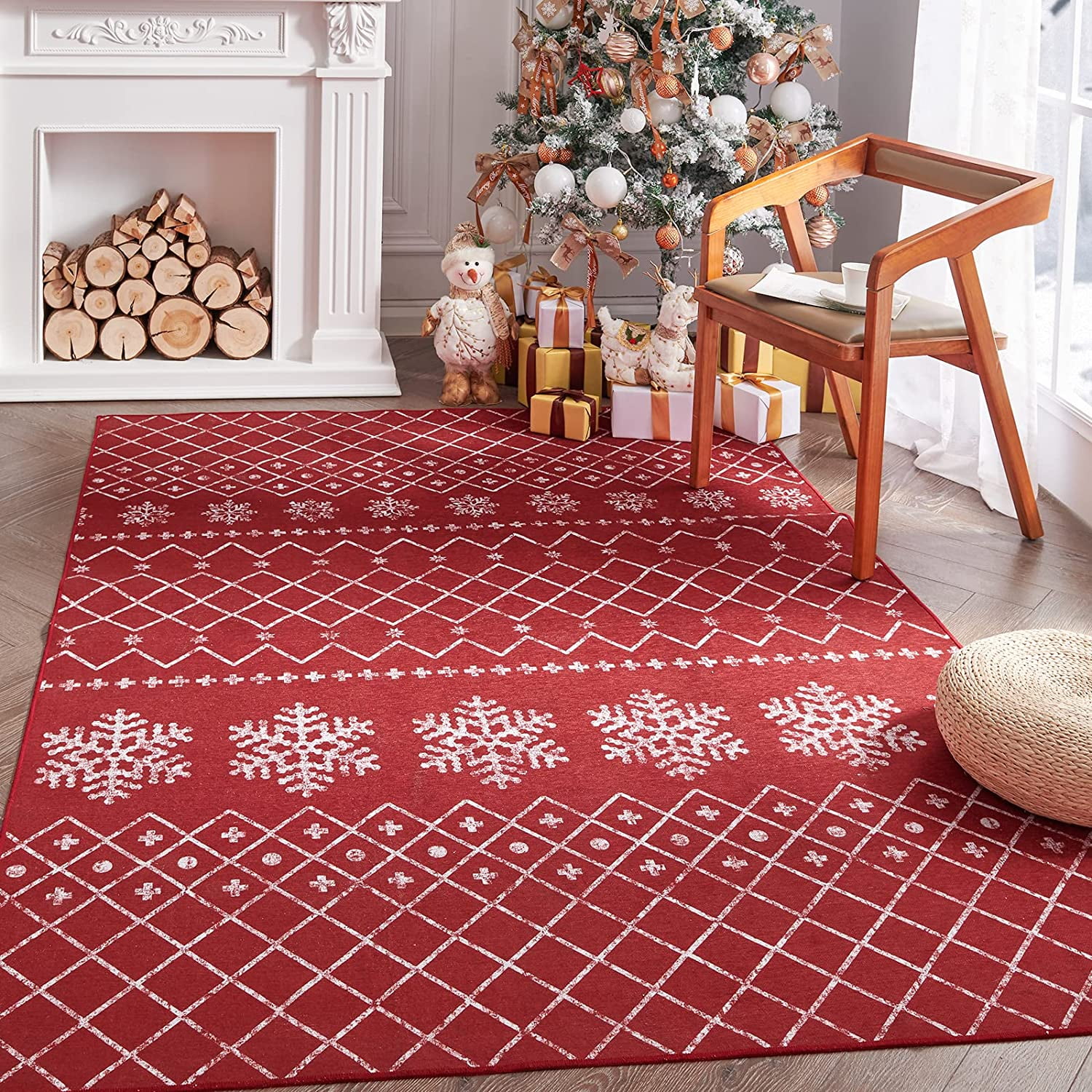 Christmas Area Rug 3x5 Xmas Rug Modern Rug Christmas Kitchen Rugs