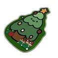 thumbnail image 1 of Christmas Area Rug Green Washable Entryway Carpet Xmas Tree Holiday Decor Doormat Kitchen Decorative Non Slip Soft Small Carpet Indoor Throw Rug Bedroom Entrance Bathroom, 1 of 5