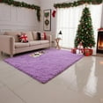 thumbnail image 1 of Christmas Area Rug for Living Room, Large Fluffy Rug for Bedroom & Fuzzy Furry Plush Soft Rugs, Small Shaggy Carpet for Dorm Room Home Decor (31"X20", Light Purple), 1 of 6