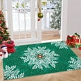 thumbnail image 1 of Christmas Area Rug, Non-Slip Washable Snowflake Living Room Rug, Soft Low Pile Rug Holiday Decor Xmas Floor Carpet for Living Room, Bedroom, 1 of 9