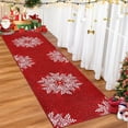 thumbnail image 1 of Christmas Area Rug, Non-Slip Washable Snowflake Living Room Rug, Soft Low Pile Rug Holiday Decor Xmas Floor Carpet for Living Room, Bedroom, 1 of 11