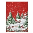 thumbnail image 1 of Christmas Area Rug, Red Green Snowflake Tree Rugs Washable Throw Runner Rugs Carpet for for Living Room Kitchen Dining Room Nursery Kids Room Office, 1 of 13
