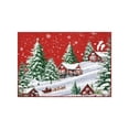 thumbnail image 1 of Christmas Area Rug, Red Green Snowflake Tree Rugs Washable Throw Runner Rugs Carpet for for Living Room Kitchen Dining Room Nursery Kids Room Office, 1 of 21