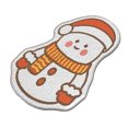thumbnail image 1 of Christmas Area Rug White Washable Entryway Carpet Xmas Snowman Holiday Decor Doormat Kitchen Decorative Non Slip Soft Small Carpet Indoor Throw Rug Bedroom Entrance Bathroom, 1 of 5