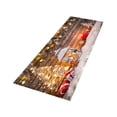 thumbnail image 1 of Christmas Area Rugs Flannel Runner Rug Washable Non Slip Christmas Santa Reindeer Snowflake Floor Runner Area Rug Doormats Living Room Bedroom (15.75"*47.24"), 1 of 2