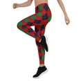 thumbnail image 1 of Christmas Argyle Leggings Size: XL for Women | FIERCEPULSE, 1 of 1