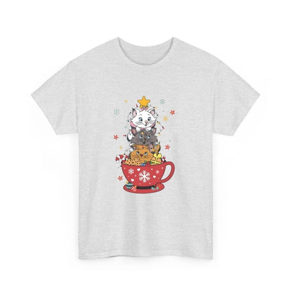 Christmas Aristocats Shirt, Marie And Berlioz Cat Xmas T-shirt, Xmas Aristocats Sweatshirt, Christmas Family Trip Tee