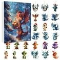 Christmas Arrival Calendar Acrylic Flat Pendant 24 Day Countdown