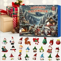 Christmas Arrival Calendar 2024 - 24 Day 3D Countdown Decoration for Children and Holiday Celebrations