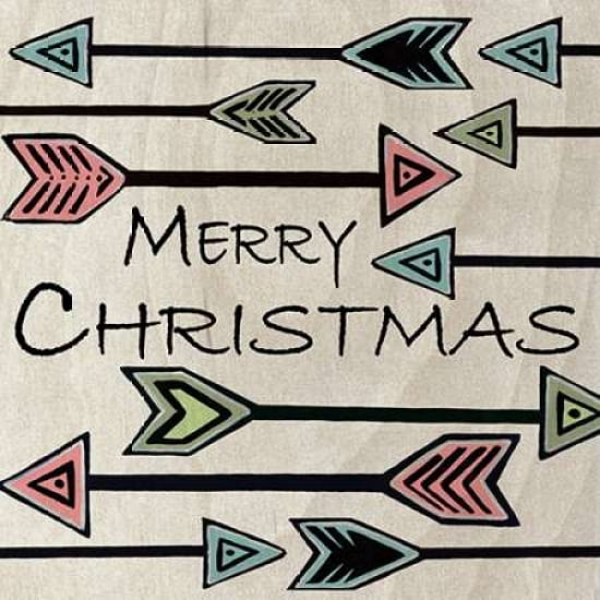 Christmas Arrows Canvas Art - Shanni Welsh (24 x 24)