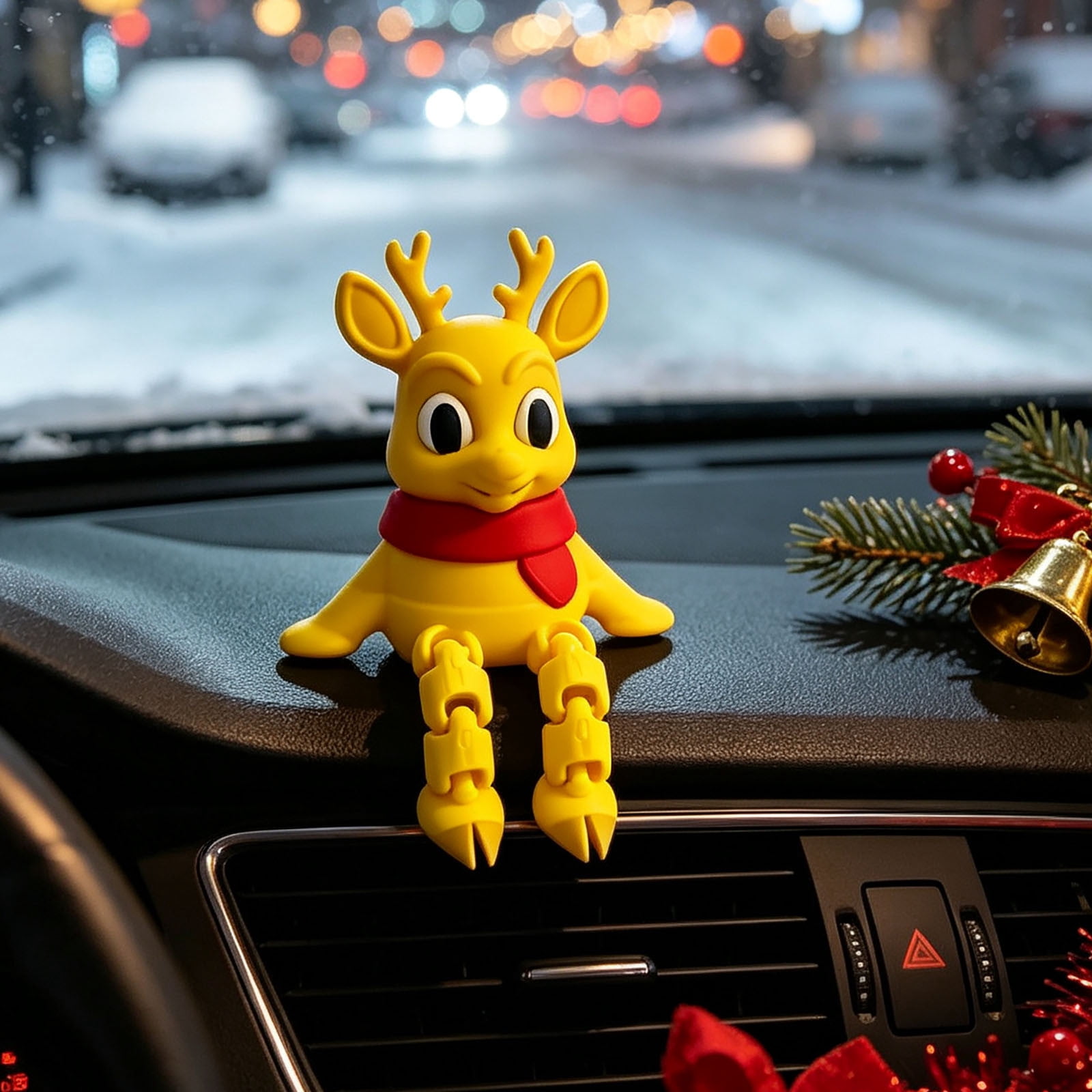 Tree Dash Christmas Articulated PLA Figures Movable Joint Poseable Model For Car ...
