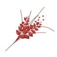 thumbnail image 1 of Christmas Artificial Berries Branches, Simulation Berry Tender Leaf Branches, for Vase Craft Floral Arrangement Party Xmas Accessories, Red, 1 of 6