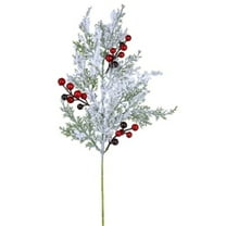 Christmas Artificial Christmas Flowers with Red Berry Stems, Christmas Decorations Indoor, Christmas Red Berries Party Supplies for Home Decoration