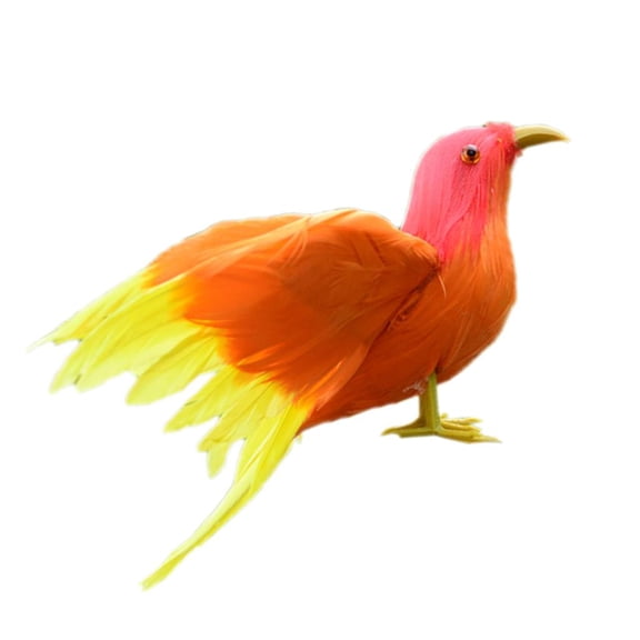 Christmas Artificial Feathered Magpie Miniature Birds Tree Hanging Craft Decoration Miniatures Wall Hanging Shelf Display e