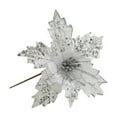 thumbnail image 1 of Christmas Artificial Flowers Artificial Flowers For Tree Decoration Artificial Silver Flowers Glitter With Clip Stems Suitable For Home Outdoor Decor Arrangements Wedding Table Decor, 1 of 8