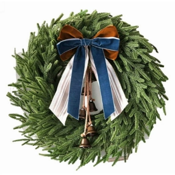 Christmas Artificial Magnolia Flower – Powder Flocking Simulation Floral Ornament – High-End Fabric Decorative Flower for Tree, Home, Party & Holiday Decor