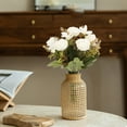 thumbnail image 1 of Christmas Artificial Roses Fake Flower Bundle, 10.6x7.87in Plastic Faux Roses, Lifelike Decor for Wedding Home Hotel, Festive Flower Ornament for Holiday Table Centerpieces & Gift Wrapping, 1 of 6