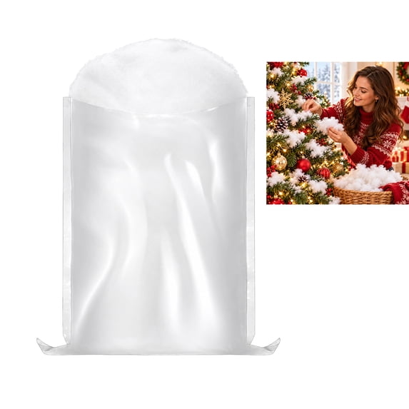 Calif Snow Christmas Artificial Snow Decorative Flakes, Fake Snow for Tree ...