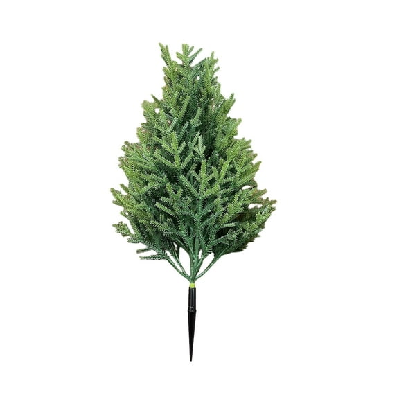 Christmas Artificial Tree Stakes Decoration, 19.6 Inch Simulation Pine Branches Ground PlugsHome Decoration For Courtyard Garden And Lawn