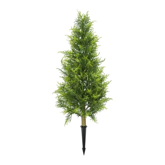 christmas kitchen decor Christmas Artificial Tree With Detachable Ground Spike Shaped Tree Potted Indoor Floor Decor