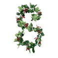 thumbnail image 1 of Christmas Artificial Vine Decoration for Christmas Home Atmosphere with Red Berries and Vine Arrangement丨Green, 1 of 8